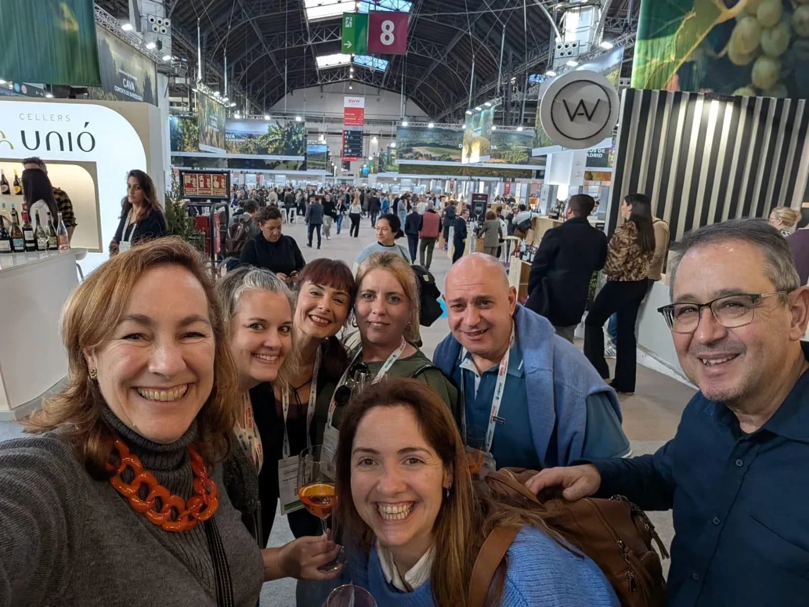 Los alumnos  y profesores en la Barcelona Wine Week  (2026)