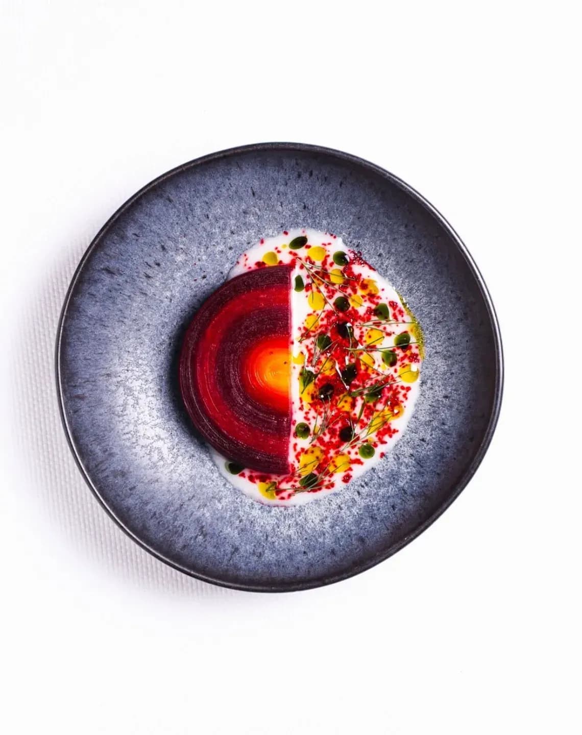 Restaurante Bevir, en tres platos vibrantes