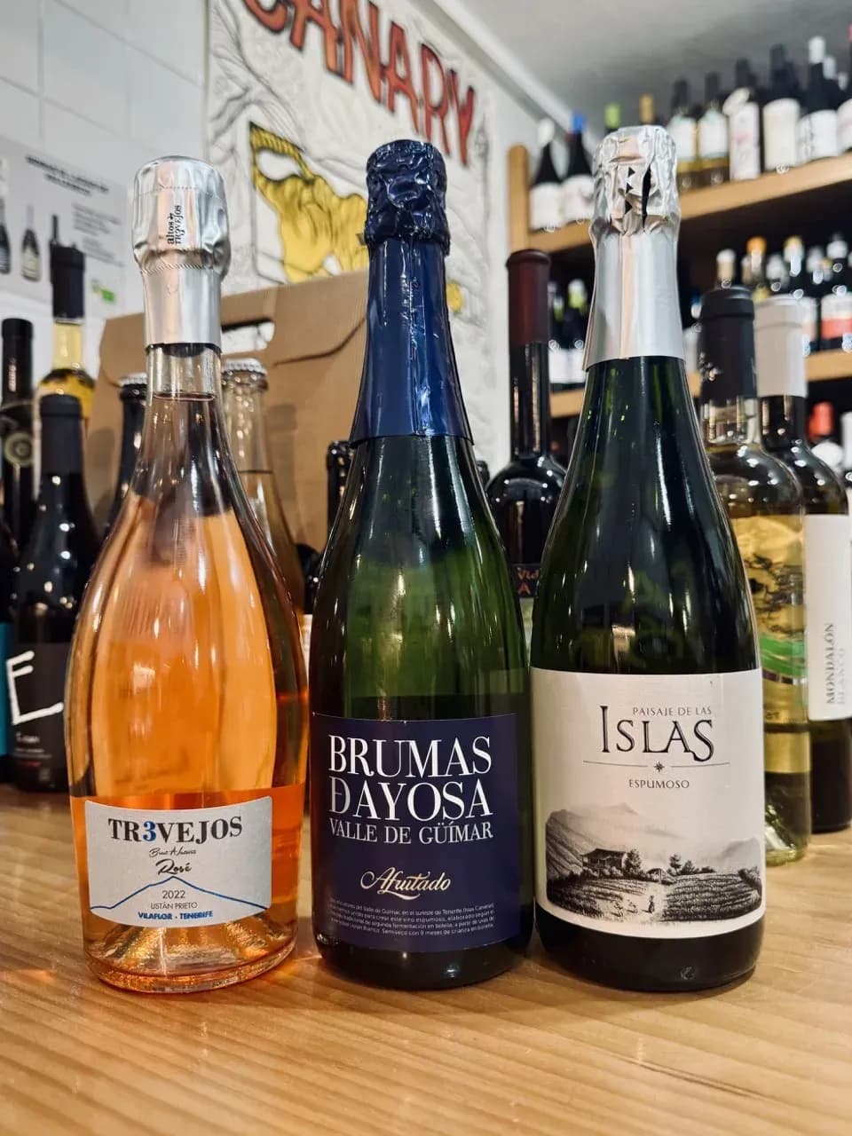 Tres referencias de espumosos canarios en Canary Wine, Materia Prima.